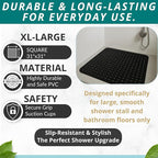 ENKOSI Extra Large Square Non Slip Shower Mat - Image 3