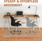 Large Office Chair Mat for Hardwood Floor- 46" x 72" Clear Computer Desk Chair - Image 5
