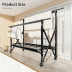 Heavy Duty Rolling Clothing Rack - Image 7