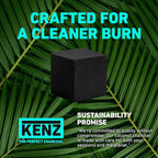 KENZ Charcoal Cubes, 25mm Low Ash Coconut Charcoal Briquettes, 100% Natural - Image 7