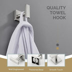 Angle Simple Bathroom Towel Hook, SUS304 Stainless Steel Single Shower Towel - Image 6
