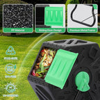 Athena Collection Compost Tumbler, 17 Gallon Single Chamber Outdoor Rotating - Image 5