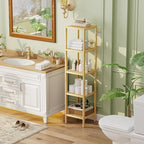 SMIBUY Bathroom Storage Shelf, 5-Tier Bamboo Rack Organizer - Image 8