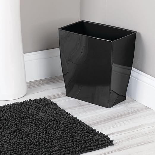 iDesign Small Rectangular Bathroom Trash Cans - Image 4