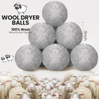 Kenning 26 Pieces Wool Dryer Balls Set, 24 Reusable Dryer Balls - Image 2