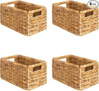 SpaceAid 4 Pack Wicker Basket, Storage Baskets by SpaceAid