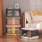 HAIXIN Plastic Storage Containers, Stackable Closet Organizers and Storage - Image 4