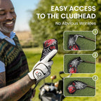 FINGER TEN Premium Synthetic Leather Stylish Iron & Wedge Golf Head Covers - Image 4