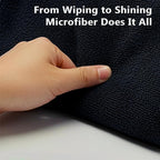 Blue Horizon Microfiber Cleaning Towels, Ultra Soft Plush Wash-Cloths, - Image 5