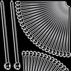 Honeydak 1/32 Teaspoon Micro Scoops 150 Milligram Mini Measuring Spoons Tiny by Honeydak