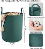 Cotton Rope Laundry Basket Hamper - Image 2
