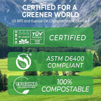 Compostable Trash Bags, 3-4 Gallon, 15 L, Extra Thick 0.8 Mil, Small Kitchen - Image 3