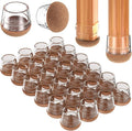 Chair Leg Floor Protectors Medium 24Pcs, Silicone Chair Leg Protectors by YTEACIUL