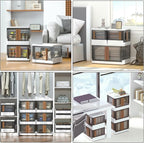 HAIXIN 4 Doors Opening Shelf Organizer, Foldable Closet Organizers and Storage - Image 6