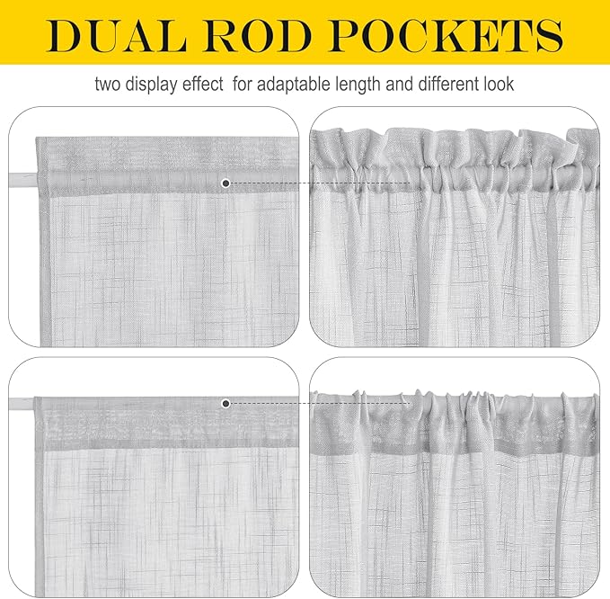 NICETOWN Side Door Window Curtains - Image 2