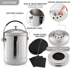 RED FACTOR Premium Compost Bin for Kitchen Countertop - Image 6