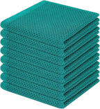 Homaxy 100% Cotton Waffle Weave Kitchen Dish Cloths, Ultra Soft Absorbent Quick by Homaxy