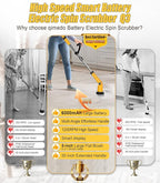 Qimedo Electric Spin Scrubber Extra Large Brush Q3, 6000 mAh Best Battery Power - Image 4