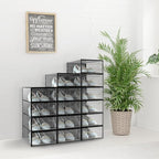 Kuject 15 Pack Shoe Storage Boxes, Connect Left and Right Shoe Boxes Case - Image 8