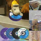 20 Pcs 4" x 5/8" Strip Discs Bulk, Paint Stripping and Rust Removal Wheels - Image 6