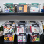 6 Quart Plastic Stackable Storage Latch Bins - Image 7
