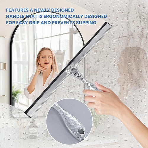12" Silver Shower Squeegee - Image 2