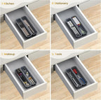 2 Pack Silicone Silverware Drawer Organizer, DIY Free Combination Kitchen - Image 8