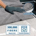 HOMEXCEL Professional Large Microfiber Car Drying Towels 2 Pack, Lint Free - Image 2