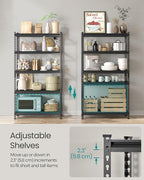 SONGMICS 5-Tier Storage Shelves, Heavy-Duty Garage Shelving, Adjustable - Image 7