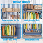 Homdox Rolling Garment Rack - Image 7