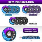 12 Pack Strip Discs 4 inch Stripping Wheel - Image 2