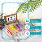 Maitys 12 Pcs Vanity Drawer Organizer 9 x 3 x 2 Inches Clear Plastic Utensil - Image 3
