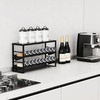 Expandable, Adjustable Spice Rack kitchen Organizer, Metal Pantry Storage - Image 2