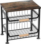 3-layer Kitchen Fruit Storage Basket Snack Rack, Countertop & Desktop Pull-out by NiuYichee
