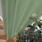 Tollpiz Sheer Tier Curtains Kitchen Linen Textured Half Curtain Sheers Light - Image 3