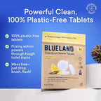 BLUELAND Toilet Bowl Cleaner Tablets, Lemon Cedar, Plastic-Free, No Harsh - Image 2