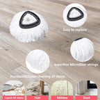 Mop Replacement Heads 2 Pcs & 1 Scrub Brush Combo - Image 3