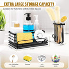 Sponge Holder for Kitchen Sink – Rustproof Sink Caddy & Kitchen Organizer - Image 5