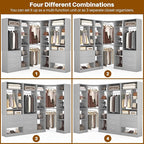 Corner Closet System with 5 Drawers, Closet Organizer System with 15+Shelvess & - Image 6