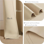 PONY DANCE Beige Window Curtains - Image 5