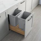Dowell B18/B21 Wood Base Wastebasket Pullout - Image 4