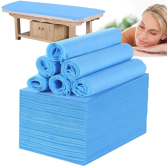 Disposable Bed Sheets for Massage Table 100 Pcs 31" x 71" Waterproof Massage by DSBATH
