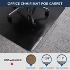 SALLOUS Office Chair Mat for Carpet, 48in x 36in Heavy Duty, Gaming Chair Mat - Image 5