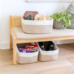 NaturalCozy Storage Baskets 16.8”x13”x7.6” Cotton Rope Woven Baskets - Image 8