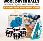 Wool Dryer Balls Organic Felt 6 Pack Laundry Fabric Softener, Extra Large - Image 4