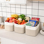 Shelf Baskets for Organizing, Woven Storage Basket for Shelves, Cotton Rope - Image 7