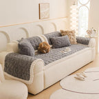 OTOB Pet Couch Covers for 3 Cushion Couch Sofa, Washable & Non Slip Fuzzy Plush - Image 9