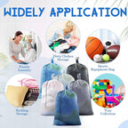 6 Pack 24 x 36 Inches Blue Mesh Laundry Bag - Image 7