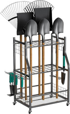 EVERHANGER Garden Tool Organizer Stand, Garage Tool Storage Organization by EVERHANGER