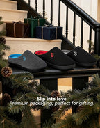 VeraCosy Men's Two-Tone Memory Foam House Slippers Indoor Outdoor Durable - Image 3